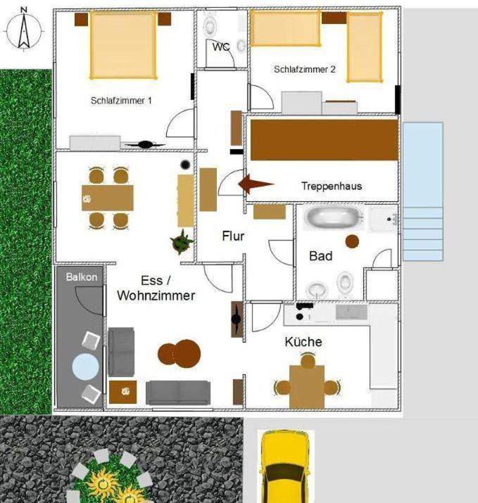 Ferienwohnung Odenwaldblick Momlingen エクステリア 写真